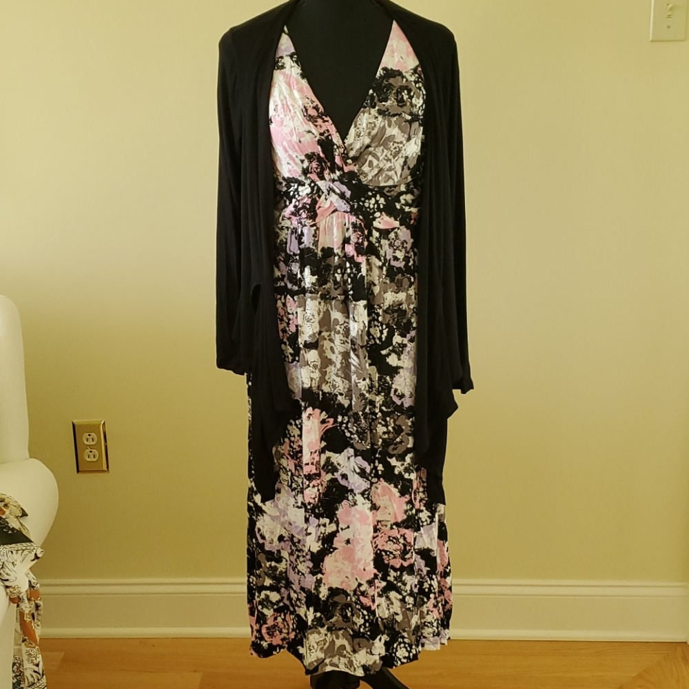 Lounge dress and cardi Carole Hockman